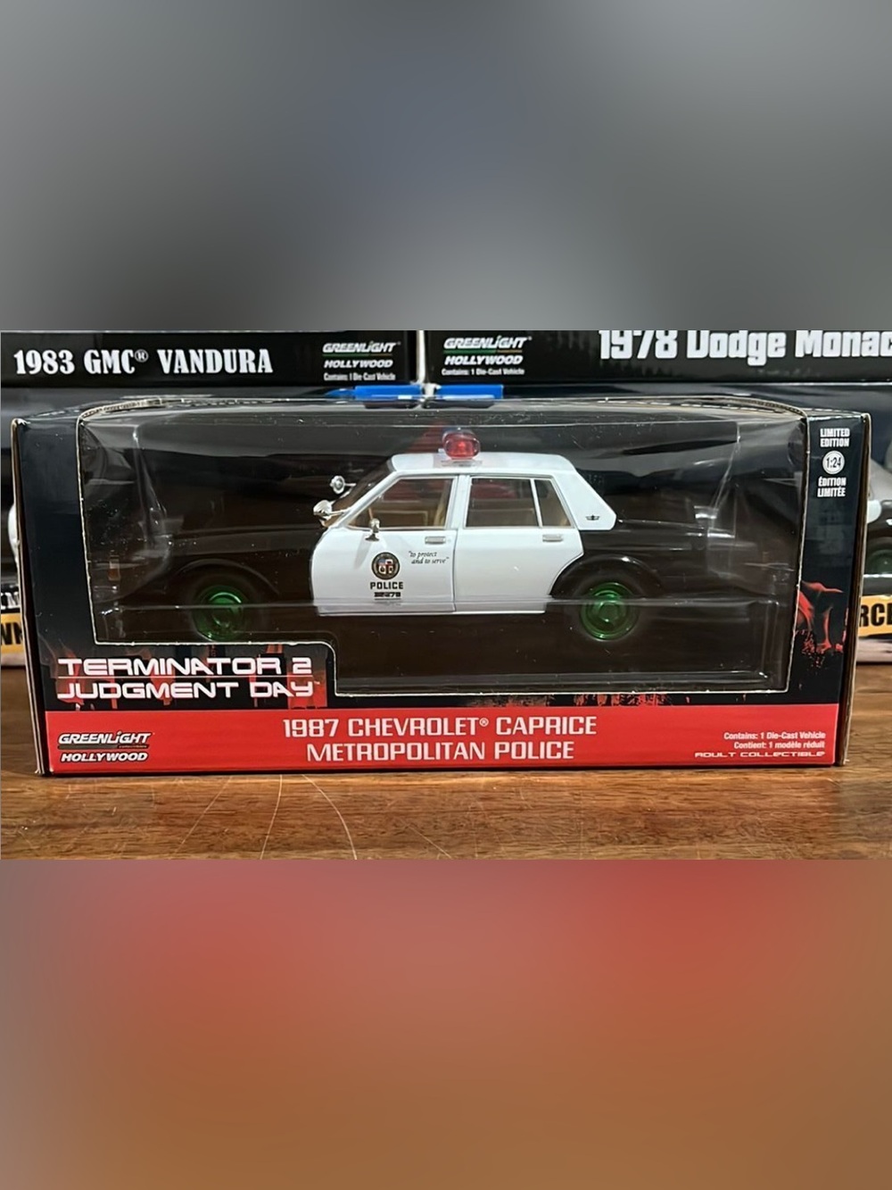 CHASE GreenLight
Terminator 2 1987 Chevrolet
Caprice Metro Police